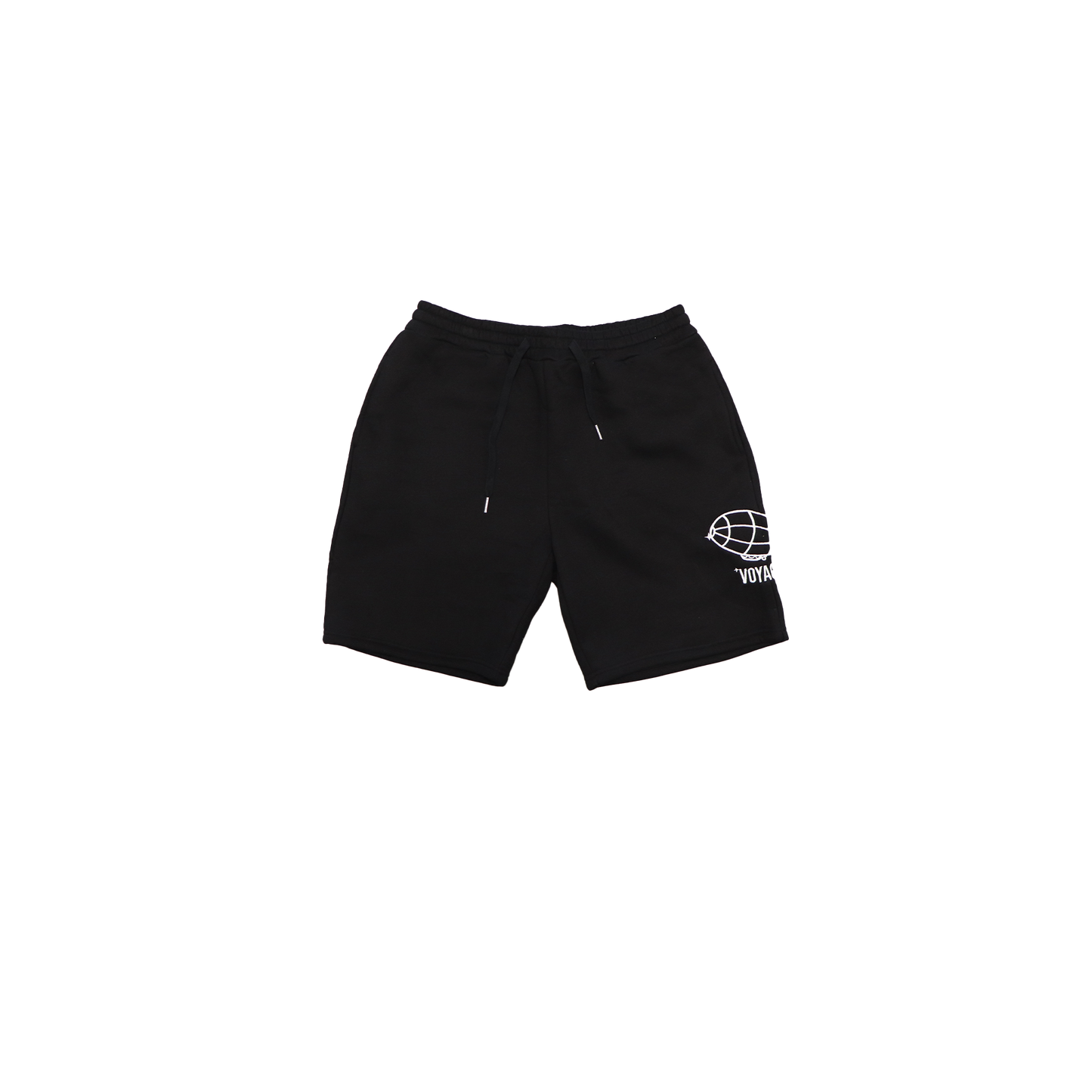 Embroidered black short