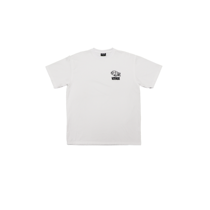 Embroidered white t-shirt